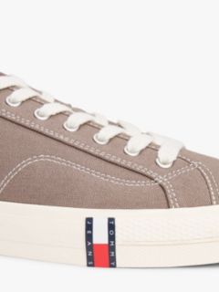 Archive Flag Stripe Canvas Trainers — Brown 6