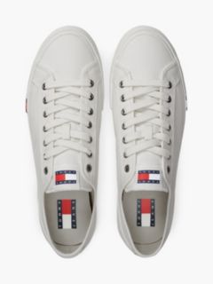 Archive Flag Stripe Canvas Trainers — White 3