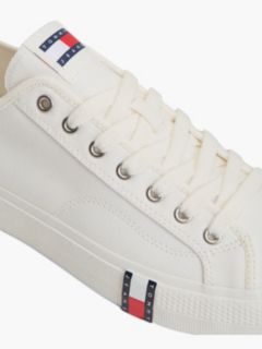 Archive Flag Stripe Canvas Trainers — White 6