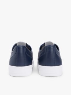 Archive Flag Stripe Leather Trainers — Blue 4