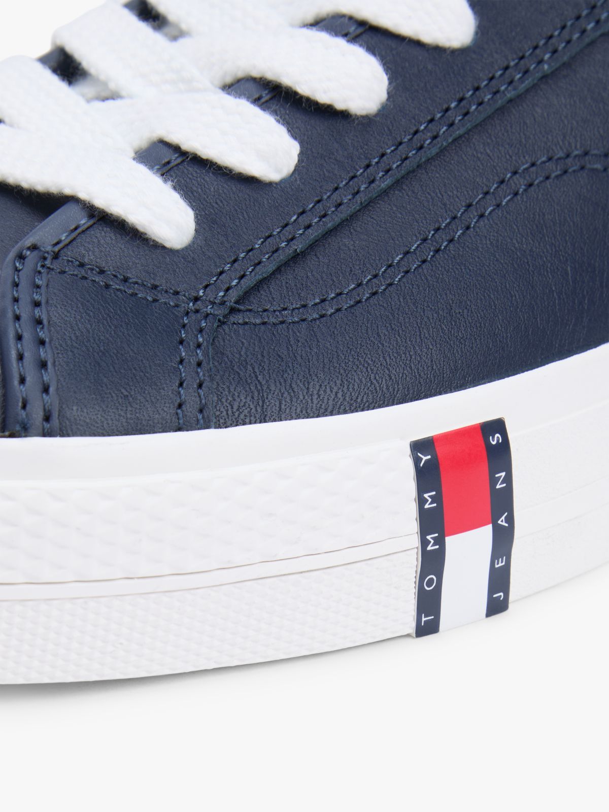 Archive Flag Stripe Leather Trainers — Blue