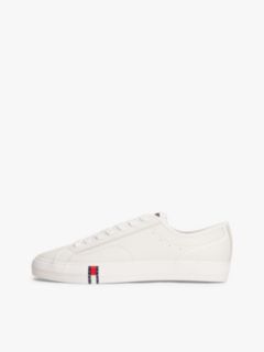 Archive Flag Stripe Leather Trainers — White 7