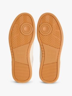 Canvas Leather Cupsole Trainers — Beige 5