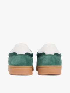 The Greenwich Mixed Texture Trainers — Green 4