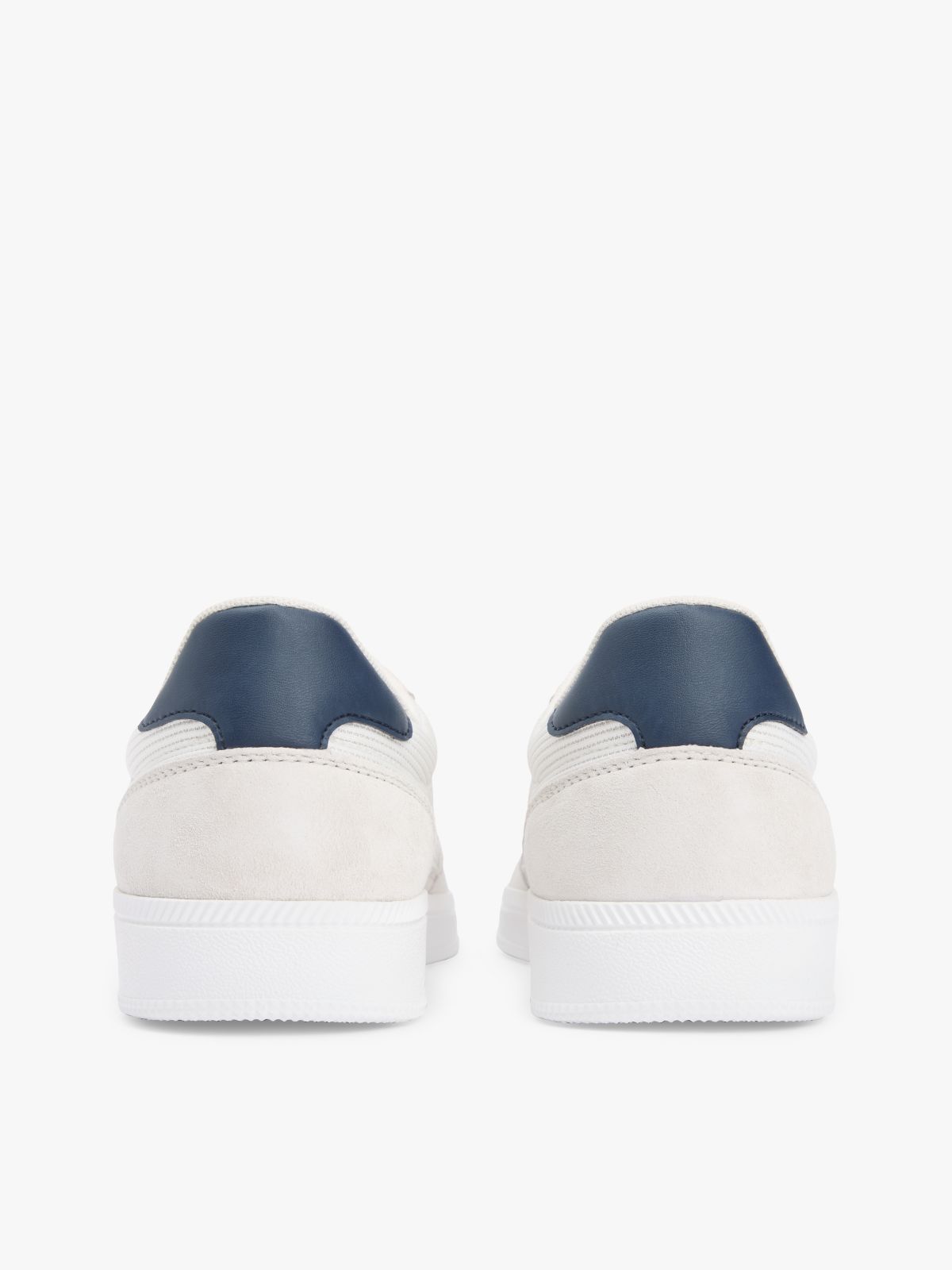 The Greenwich Mixed Texture Trainers — Grey