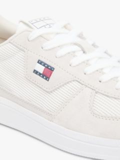 The Greenwich Mixed Texture Trainers — Grey 6