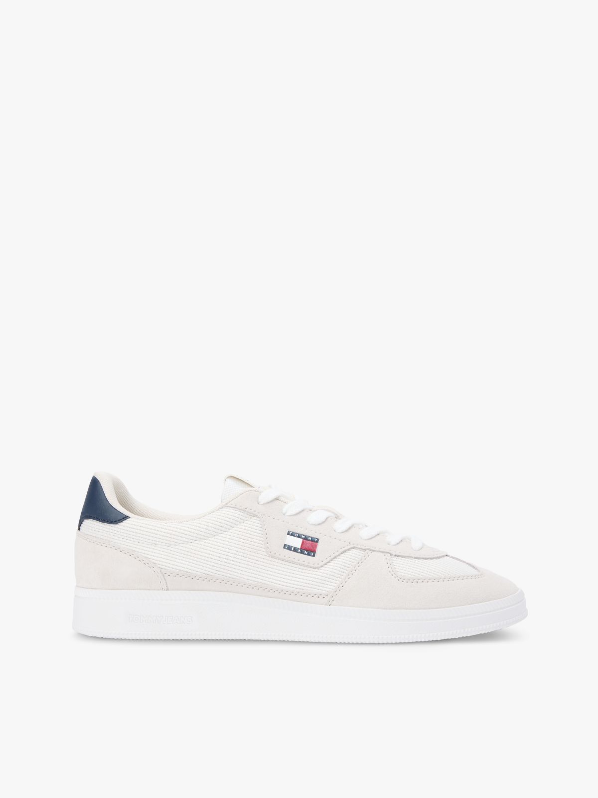 The Greenwich Mixed Texture Trainers — Grey