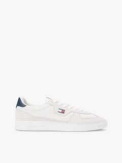 The Greenwich Mixed Texture Trainers — Grey 1