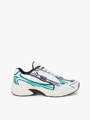 sneakers archive runner white da uomini tommy jeans