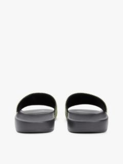 Jacquard Strap Slides — Green 4