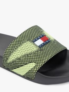Jacquard Strap Slides — Green 6