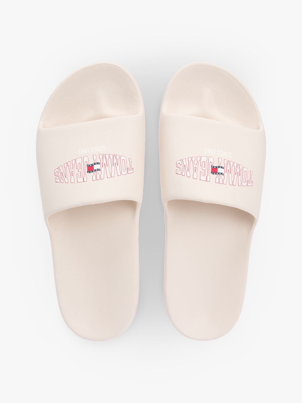 Wavy Flag Logo Slides — Beige