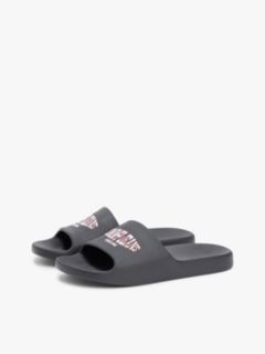 Wavy Flag Logo Slides — Black 2
