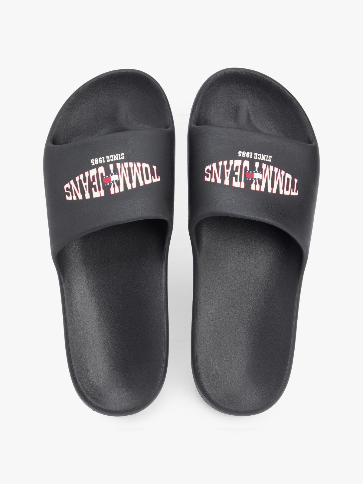 Wavy Flag Logo Slides — Black