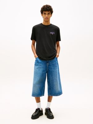 black archive cleat leather boat shoes for men tommy jeans