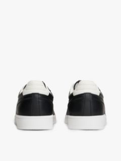 The Greenwich Topstitch Leather Trainers — Black 4