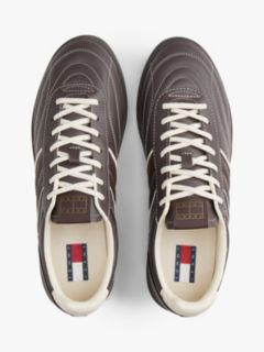 The Greenwich Topstitch Leather Trainers — Brown 3