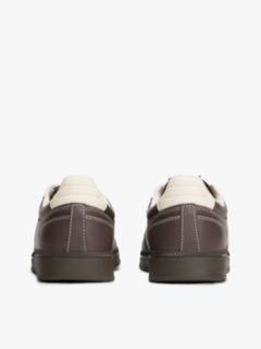 The Greenwich Topstitch Leather Trainers — Brown 4