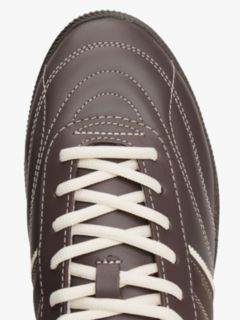 The Greenwich Topstitch Leather Trainers — Brown 6