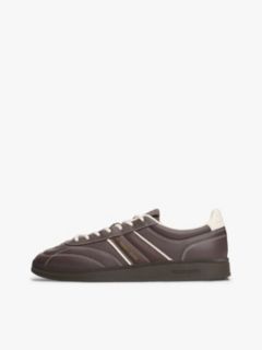 The Greenwich Topstitch Leather Trainers — Brown 7