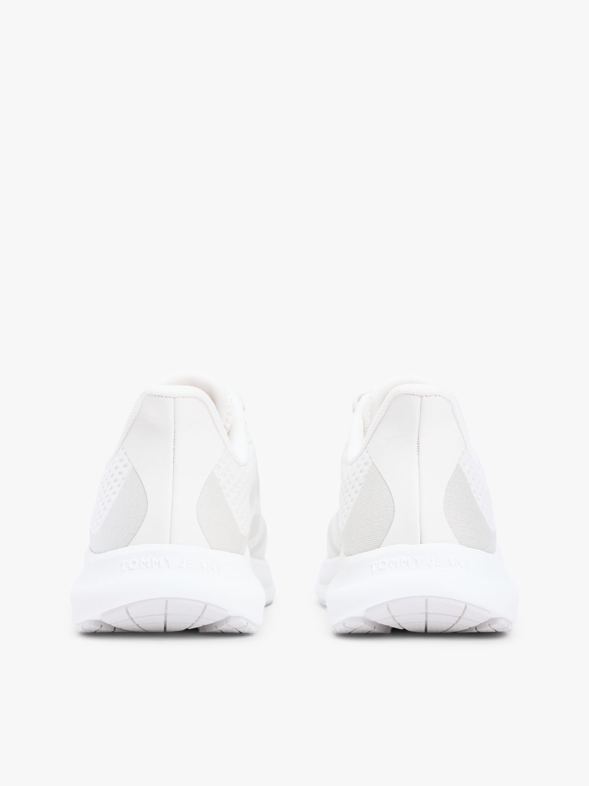 Jacquard Knit Logo Trainers — White