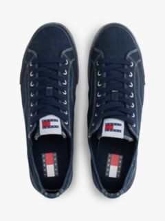 Archive Flag Stripe Washed Canvas Trainers — Blue 3