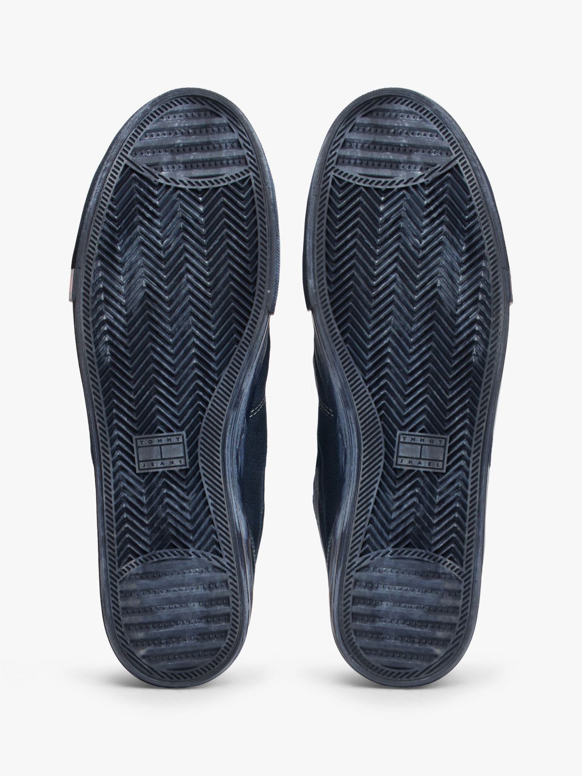 Archive Flag Stripe Washed Canvas Trainers — Blue