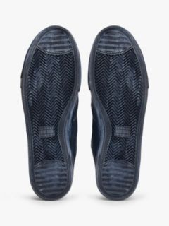 Archive Flag Stripe Washed Canvas Trainers — Blue 5