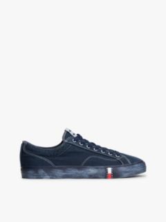 Archive Flag Stripe Washed Canvas Trainers — Blue 1