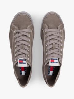 Archive Flag Stripe Washed Canvas Trainers — Brown 3