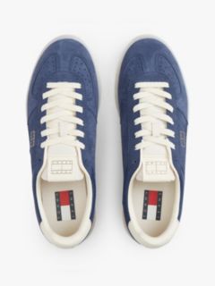 The Greenwich Metallic Logo Suede Trainers — Blue 3