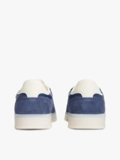 The Greenwich Metallic Logo Suede Trainers — Blue 4