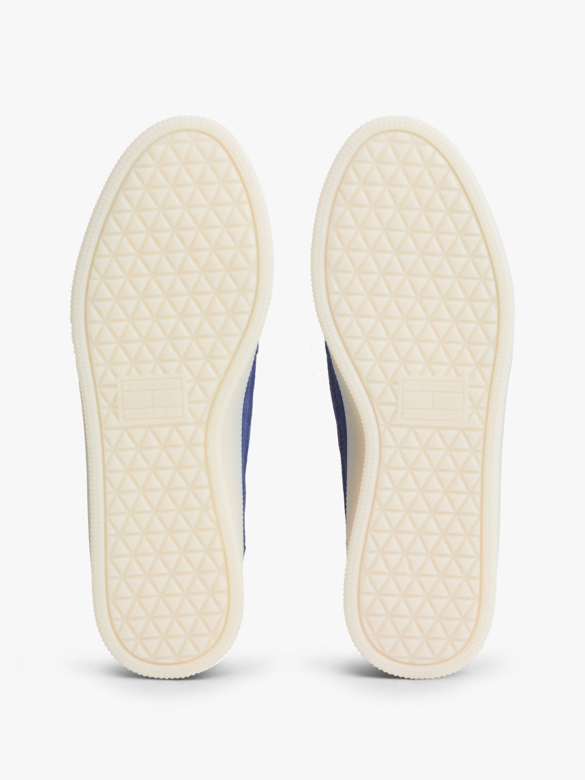 The Greenwich Metallic Logo Suede Trainers — Blue