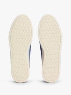 The Greenwich Metallic Logo Suede Trainers — Blue 5