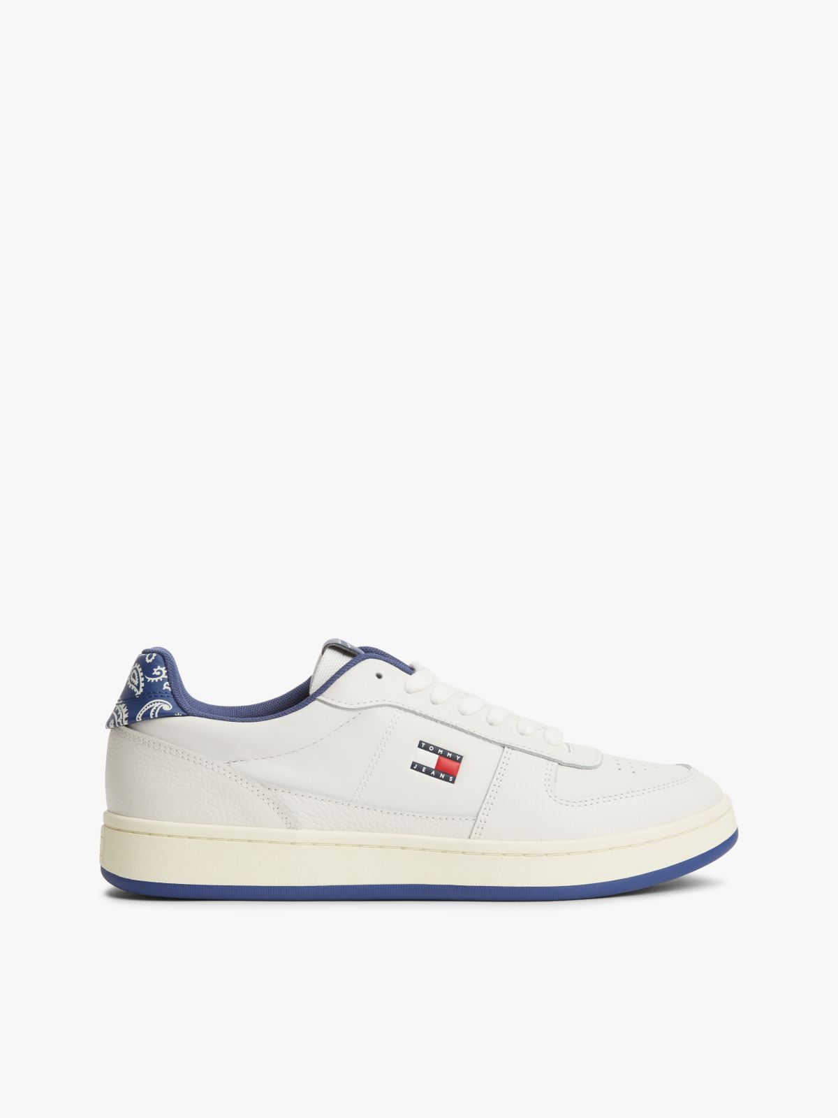 Leather Bandana Print Archive Court Trainers — Multi