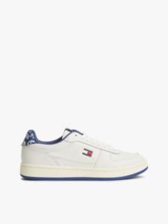 Leather Bandana Print Archive Court Trainers — Multi 1