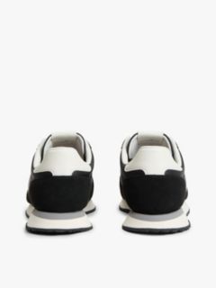 Suede Mixed Texture Trainers — Black 4