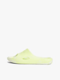Embossed Fine Cleat Cutout Marbled Slides — Green 7