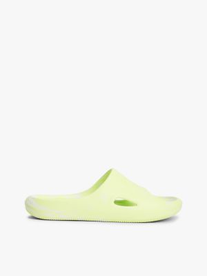 green embossed fine cleat cutout marbled slides for men tommy jeans
