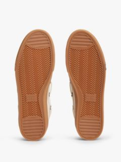 Archive Flag Stripe Leather Boat Shoes — Beige 5