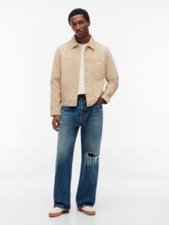 Archive Flag Stripe Leather Boat Shoes — Beige 8