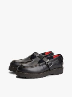 Archive Leather Cleat T-Bar Shoes — Black 2