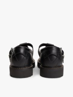 Archive Leather Cleat T-Bar Shoes — Black 4