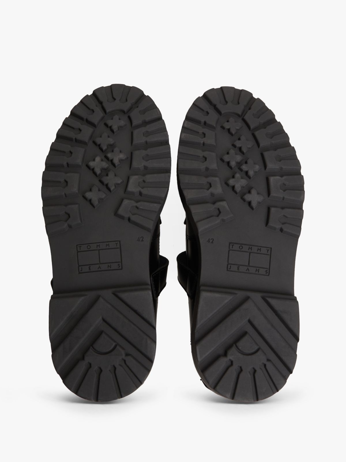Archive Leather Cleat T-Bar Shoes — Black