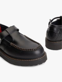Archive Leather Cleat T-Bar Shoes — Black 6