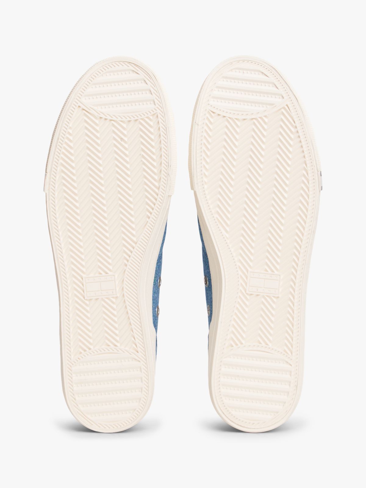 Archive Flag Stripe Denim Trainers — Blue