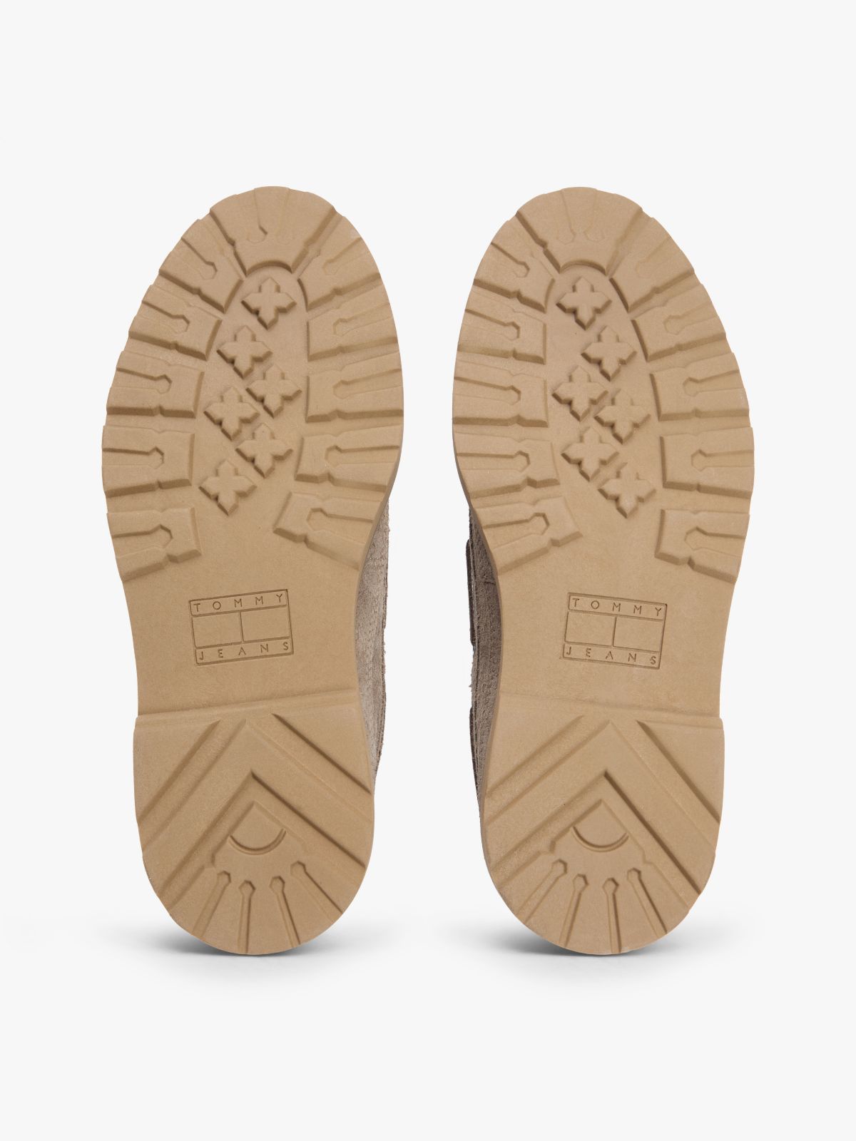 Archive Cleat Textured Suede Boat Shoes — Beige