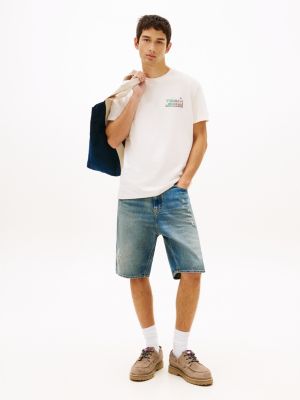 beige archive cleat textured suede boat shoes for men tommy jeans