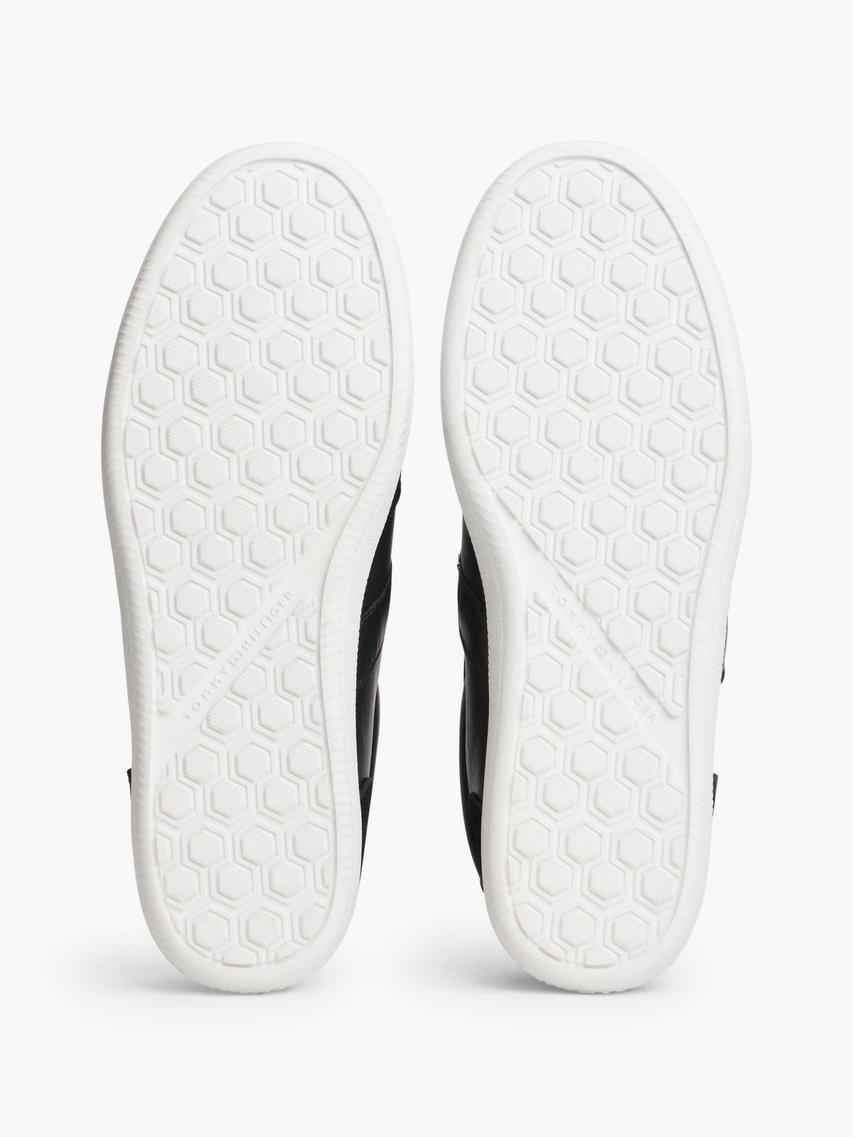 Lightweight Court Trainers With Leather — Black