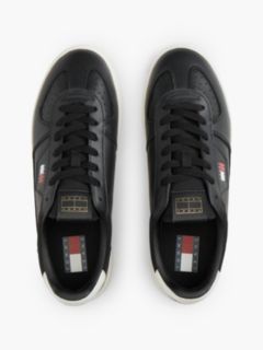 The Greenwich Logo Trainers With Leather — Black 3